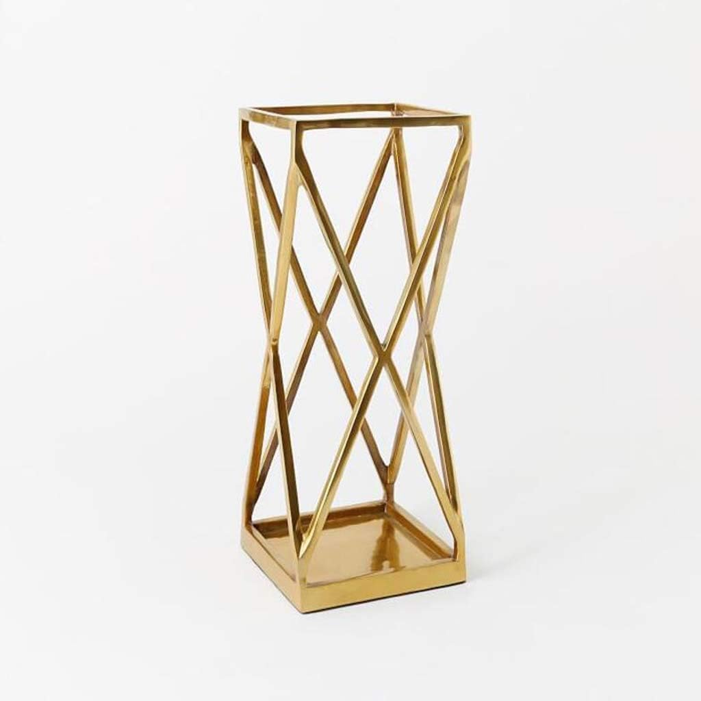 DFGHNBVC Modern Geometric Metal Umbrella Holder Stand - Stylish Umbrella Rack For Home, Entryway, Office, And Patio - Contemporary Layered Design For Space Saving And Nization