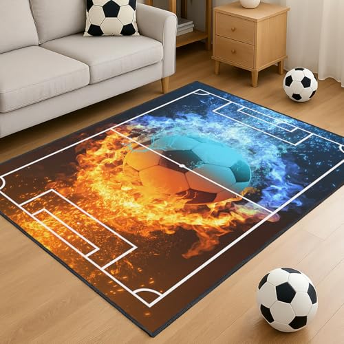 Tapete de fútbol 3'x5' en poliéster antideslizante miniatura 2