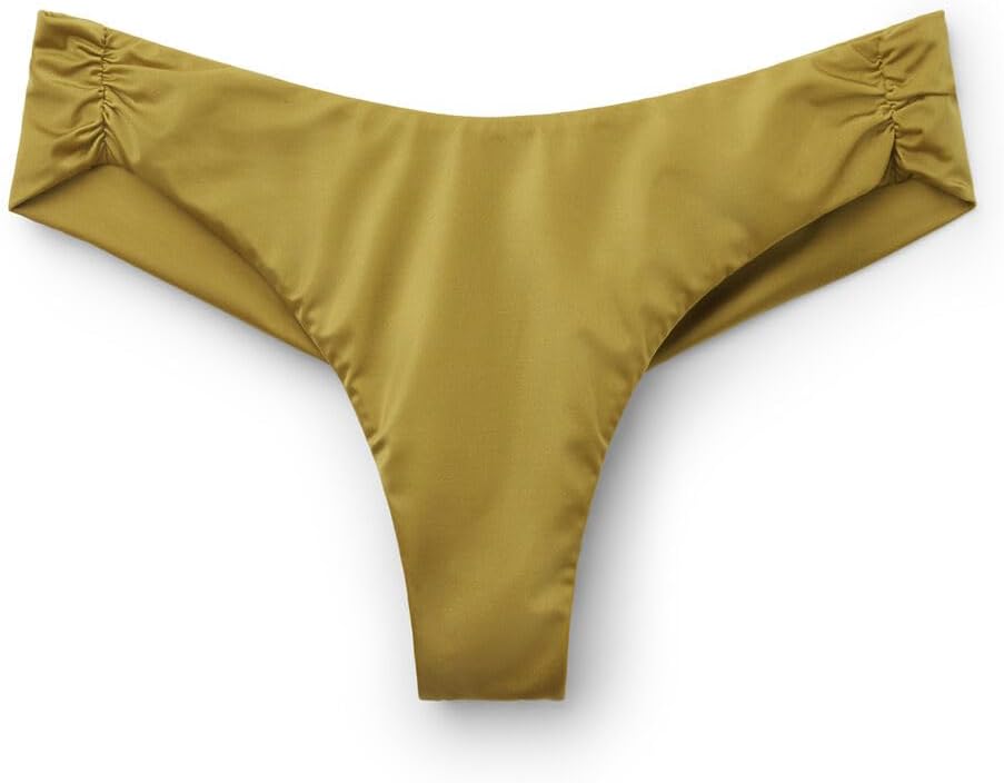 CALZEDONIA Woman's Brazilian Bikini Bottoms Shiny Satin