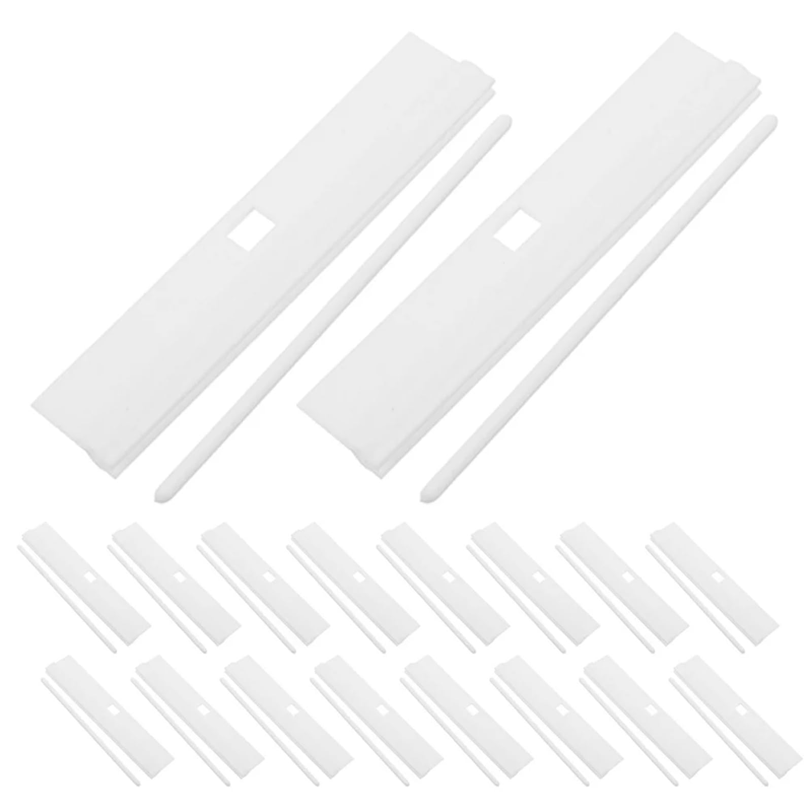 Xinglongs Vertical Blind Top Hangers 60pcs Vertical Blind Repair Parts, Sturdy Hanger Clips for Curtain Replacement