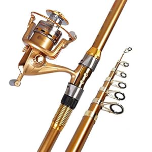 Vishengel Hengel Kit Hengel en Spoel Combo 10 Axis 4000 Metal Wheels Super Hard High Carbon Retractable Sea Fishing Rod Fishing Gear Hengelcombinaties (Size : 2.1m)
