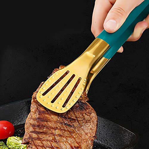 Pinza da Cucina Pinza per Alimenti con Punte a Clip in Silicone, Pinza per Alimenti con bloccaggio in Acciaio Inossidabile da Cucina con Impugnatura ergonomica