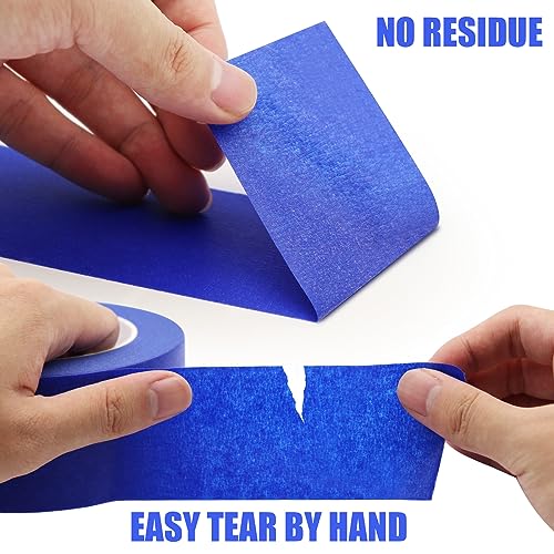 Image of Wide Masking Tape, Blue Painters Tape, 3 Inch x 55 Yards | Multi-Purpose for Painting, Building, Labeling, Edge Finishing & DIY Projects