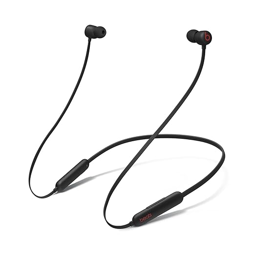 Beats Auricolari Flex wireless – Chip per cuffie Apple W1, auricolari magnetici, Bluetooth di Classe 1, 12 ore di ascolto – Black