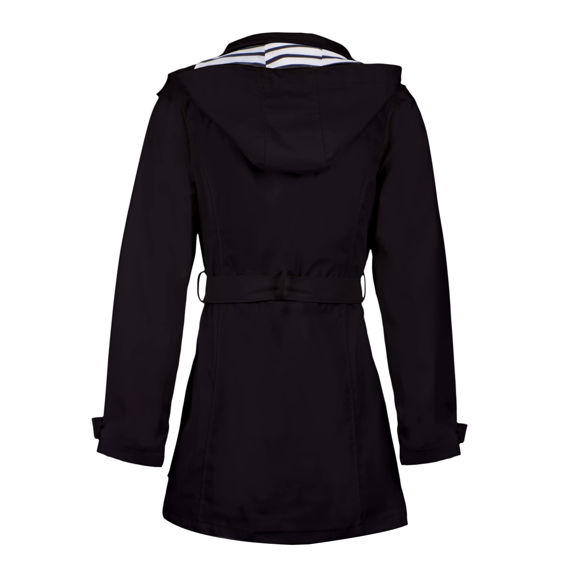 Breizh Ocean - Ciré Imperméable, du XS au 3XL, Création Française CARNAC, Trench Femme avec Capuche Amovible - Coupe vent, Impermeable et Manteau Femme