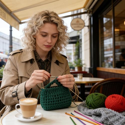 Agujas de tejer coloridas para relajarte creando tus proyectos caseros 2