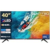 Antteq AV40F5Q 2K QLED FHD Smart TV 40 Pouces HDR10 Bluetooth avec Triple Tuner (DVB-C/-S2/-T2) A...