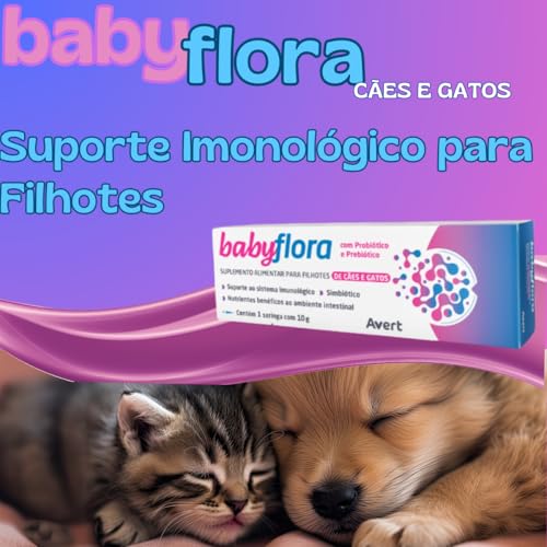 Babyflora Suplemento Alimentar Câes Gatos Filhotes Avert 10g