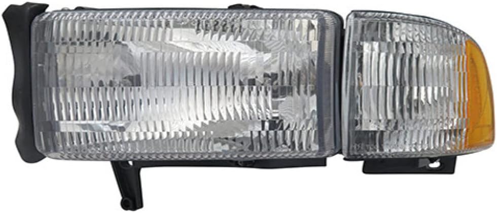 CarLights360 For Dodge Ram Headlight Assembly 1994-2001 Driver Side DOT Certified CH2502101 | 55076749AO
