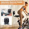 GRELiving Bicycle Saddle with Adjustable Backrest, Oversized Wide Bicycle Seat, Comfort Tricycle Saddle Seat (Black) #5