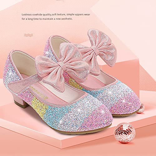 Girls Ballerina Flat Glitter Ballet Flat Shoes Non-slip Soft Glitter Mary Jane Girls Pump Princess Birthday Sandals3