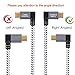CableCreation 3 Feet 90 Degree USB 2.0 A to Micro USB B Cable, Double Angle-Dual Angled Micro USB Cable with Aluminium Case,1Meter, Space Gray
