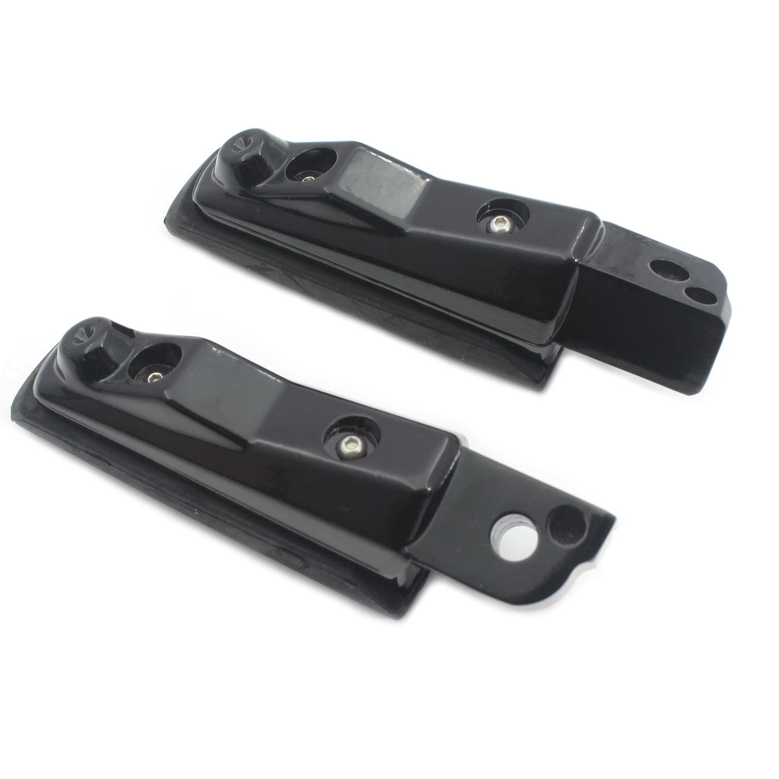 Estriberas Ancho para BMW para R NineT 2014 2015 2016 2017 2018 2019 2020 Estriberas Estriberas Moto Goma Aluminio Posterior Pedales Reposapiés Reposapiés Trasero (Color : Schwarz)