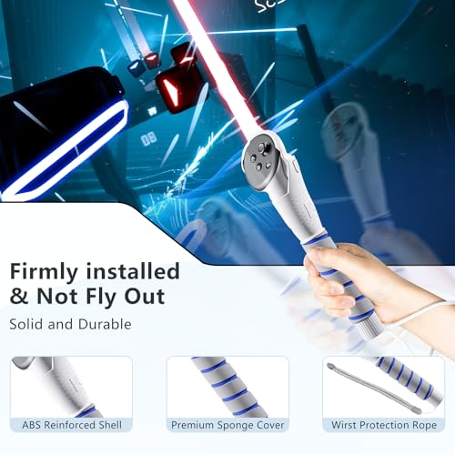 Image of 2 in 1 Long Arms & Handle Attachments Compatible with Oculus Quest 3 /3S Hand Controllers, VR Gorilla Tag Long Arms /Stick Extension Grips for Meta Quest 3 /3S Accessories for Beat Saber Golf Club Game