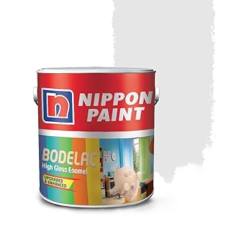 Nippon Paint Synthetic Bodelac Enamel (M) (500 Ml, Brill White, Pack Of 1)