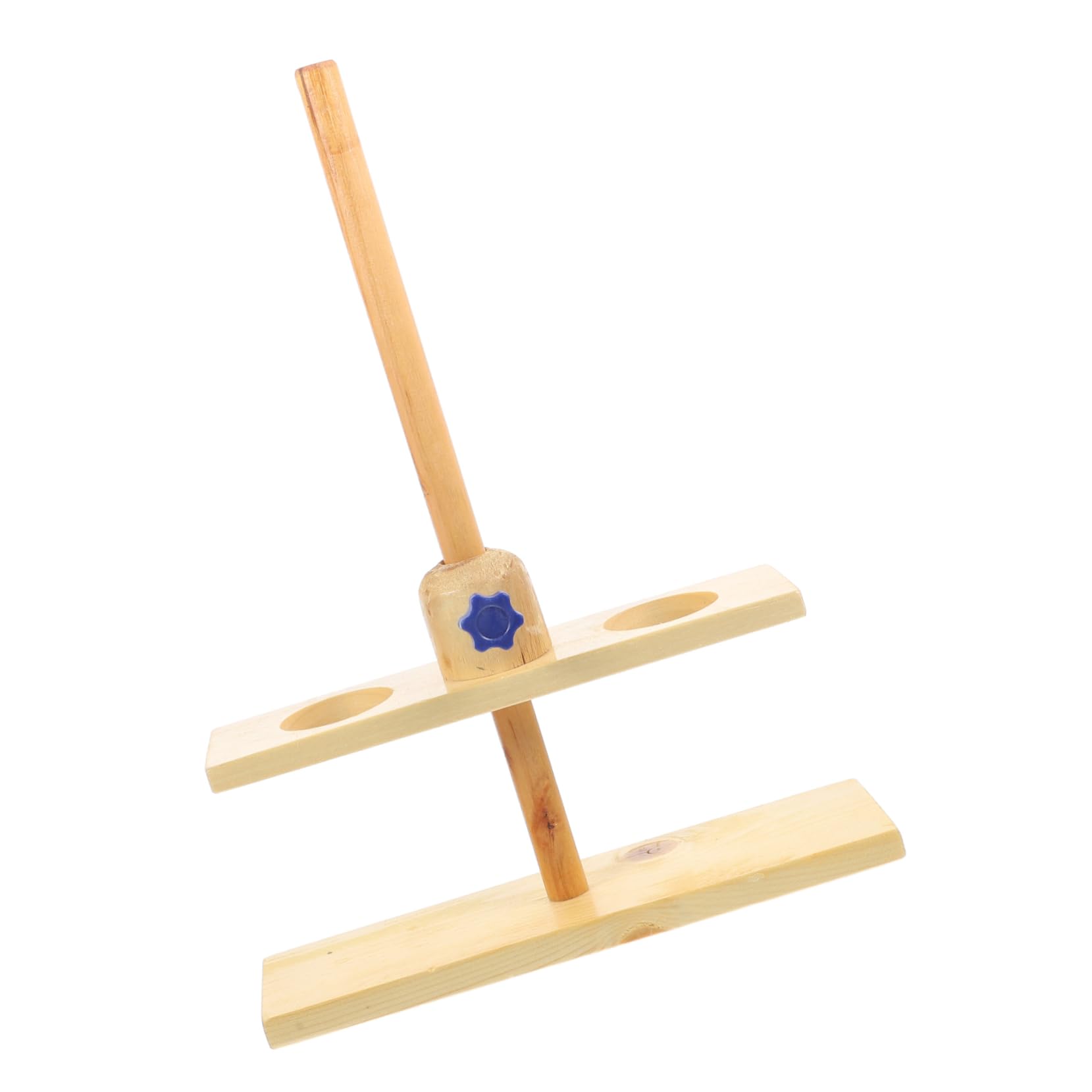 Support De Laboratoire En Bois à Double Trou Pour Entonnoirs Matériel Pédagogique Fourniture D'expérimentation Chimique Support Stable Pour Expériences Couleur Aléatoire