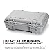 NANUK 910 Waterproof 2UP Classic Pistol Hard Case - Silver