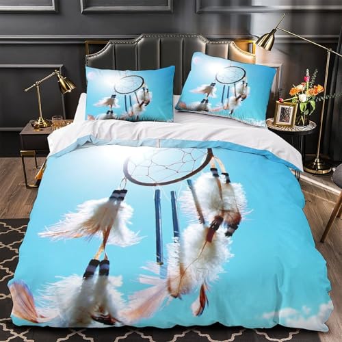 Linge de lit dreamcatcher 3 pièces en microfibre King 220x240cm - 2