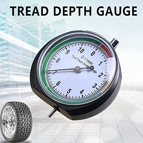 Image of Vanki 1Pcs Tire Tread Depth Gauge Dial Type Tyre Attrition Measuring Tool for Car Auto