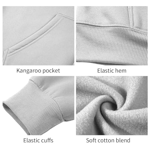 Mayoii Zipped Hoodies for Women UK – Oversized Zip Up Hoodie Women Casual Fall Winter Sweatshirts with Pockets, 2025 Fashion Jackets (UK, Alpha, M, Regular, Regular, Grey) - Image 5