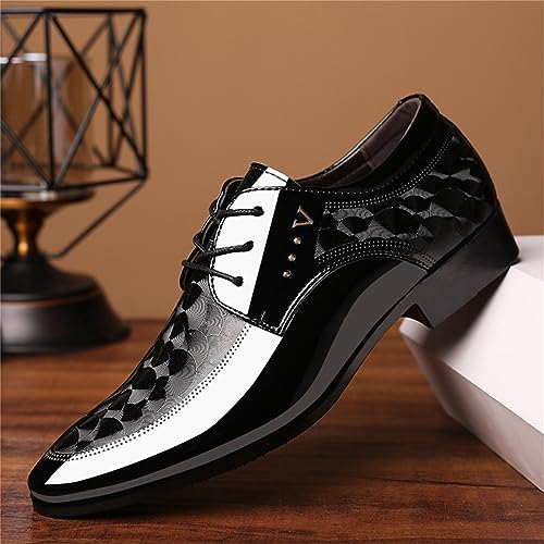 Men's Patent Leather Oxford Formal Business Dress Shoes Italy Modern Suit Tuxedo Shoes2