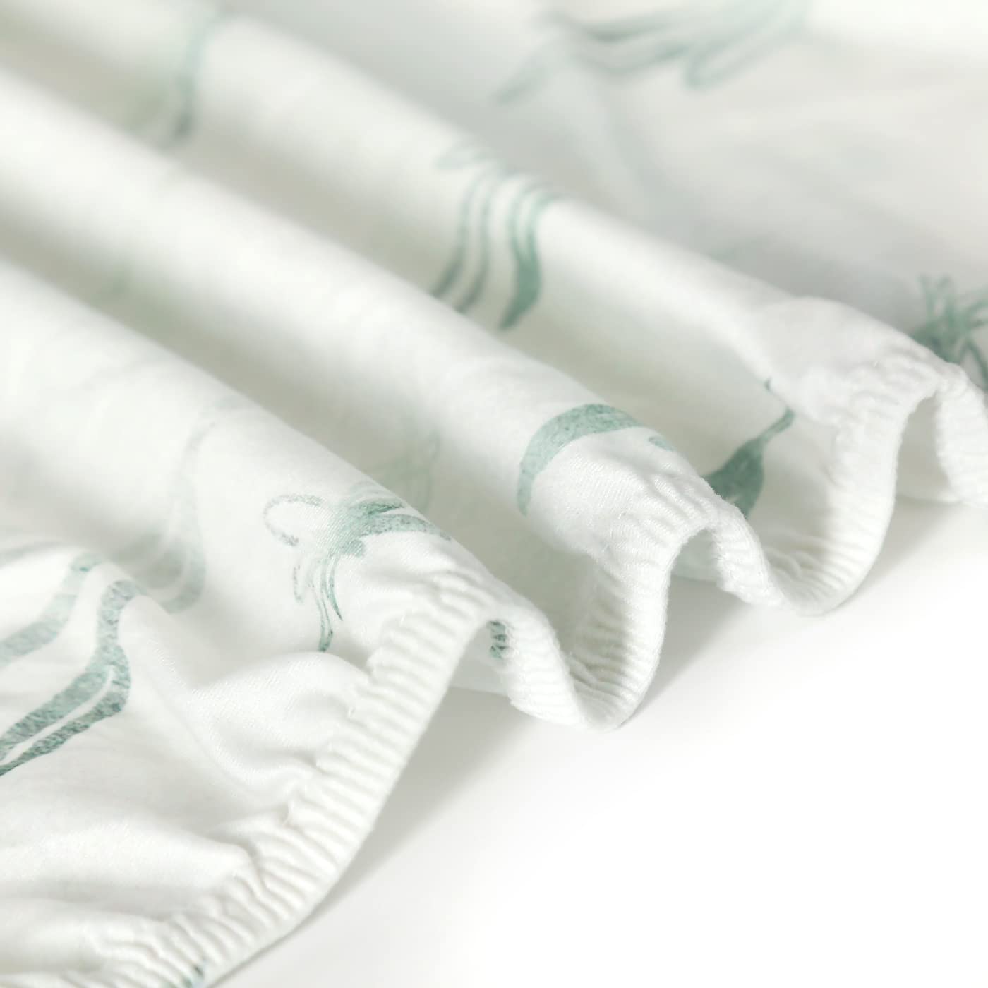 Stretch-Spannbettlaken-Set, besonders weich, Jersey, passend für alle Standard-Matratzenauflagen, sicher und anschmiegsam, Kinderbett-Spannbetttuch für Babys, stilvolle Aquarell-Tiere für Babys,