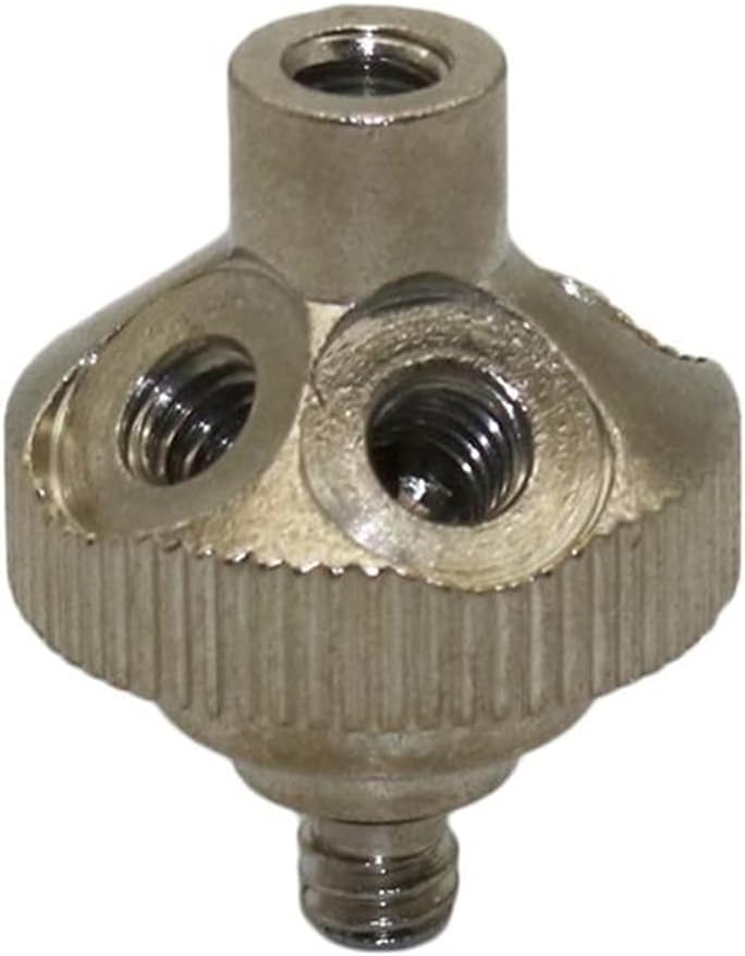 Hose Connector Adapter Humidification Mist Nozzle with 5 Sites for Misting Cooling System Brass Atomizing Nozzle Connect2 Pcs/10Mm