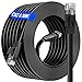 Produktbild LAN Kabel 30m Cat 6 Outdoor Indoor, Netzwerkkabel 30m Flach Ethernet Kabel Hochgeschwindigkeits, 10/100/1000 Mbit/s Gigabit Cat 6 30m Patchkabel, RJ45 Wlan kabel Wasserdicht für Router PC(30 Clips)