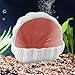 MC MEICHUANG Cute Betta Fish Tank Accessory Decorations Ceramic Conch Shell-Shaped House Aquarium Decor Thematic Ornament Hideout Cave for Shrimp Fish Playing or Hiding (Pink, Small with 50pcs Pearl)