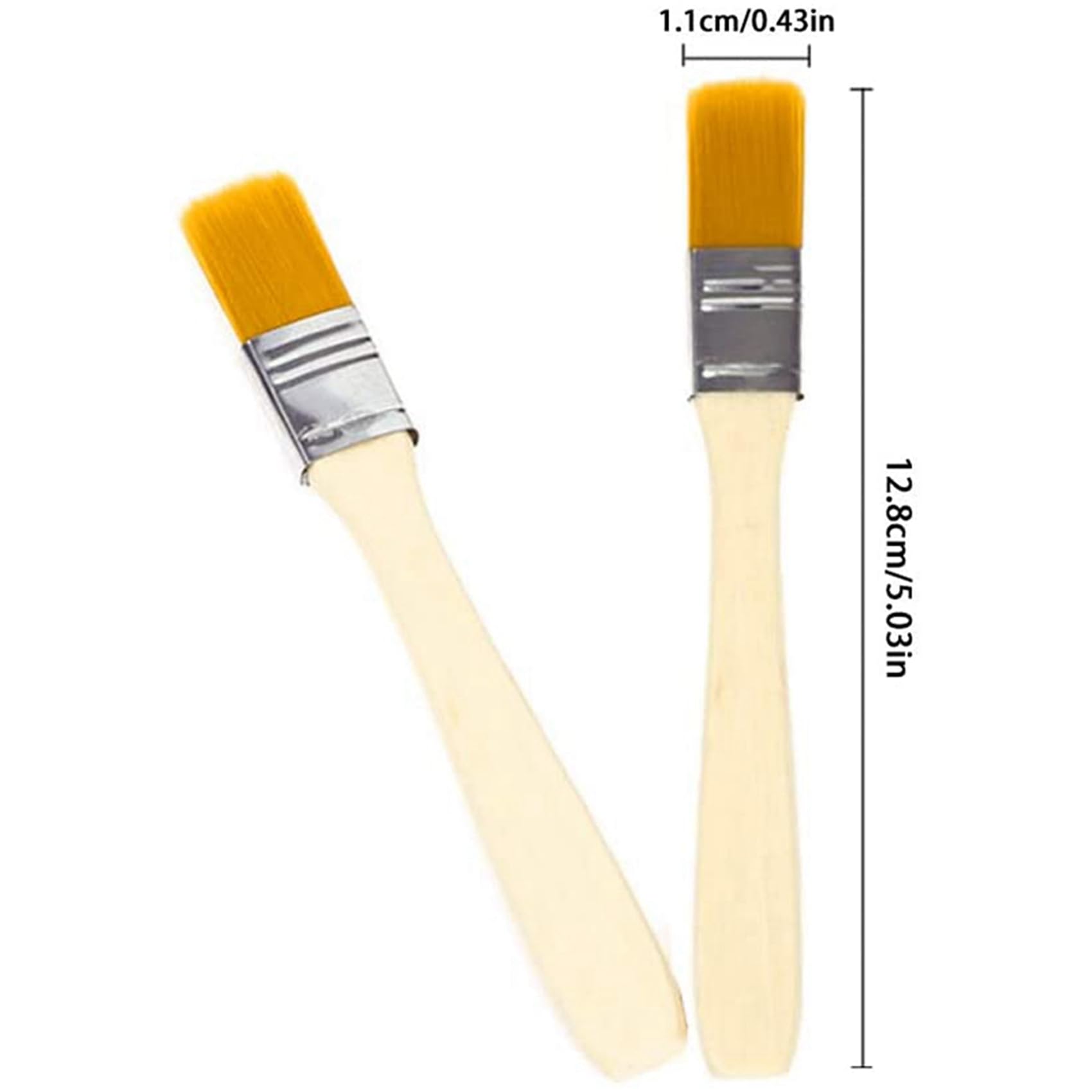 Set di 300 Pennelli per Pittura con Manico nel Legno, Pennello per Pulizia e Rimozione Della Polvere, Pennello per Lucida, Pennello per Olio