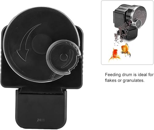 Miniatura 6 de Alimentador de alimentos para acuario, alimentador automático de alimentos para peces de acuario, dispensador automático de temporizador,