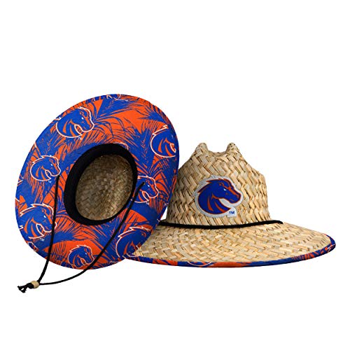 Image of FOCO Men's NCAA College Team Logo Floral Straw Sun Hat