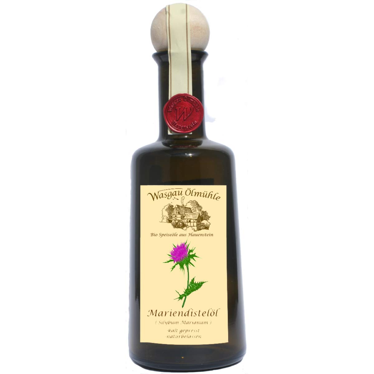 Wasgau Ölmühle- Bio Mariendistel Öl-3x500ml-kaltgepresst, naturbelassen