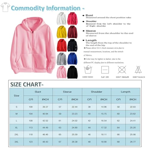 Ymosrh Men's Casual Hoodies, Solid Color Long Sleeve Zip Up Hooded Sweatshirts Casual Athletic Workout Hoodie, XS-3XL3