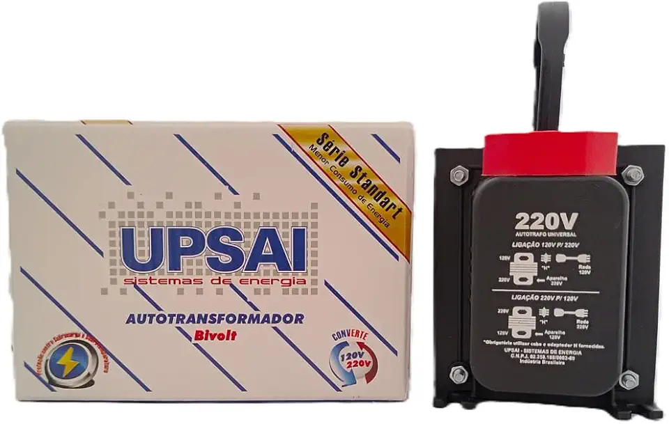 Auto Transformador de Voltagem 1500va Automático Bivolt 110v / 220v ou 220v / 110v Upsai Modelo 51000150