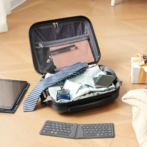 6-Piece ABS Hardshell Luggage Set - Lightweight & Durable Suitcases with Dual Spinner Wheels, Carry-On & Check-In Sizes for Travel & Business(Pink)4