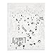 Galison Michael Storrings Snow Day – DIY Paint by Number Kit with Stunning Snow Day Sledding Art for Beginners and Experts Includes Easel Paint and Brushes,White