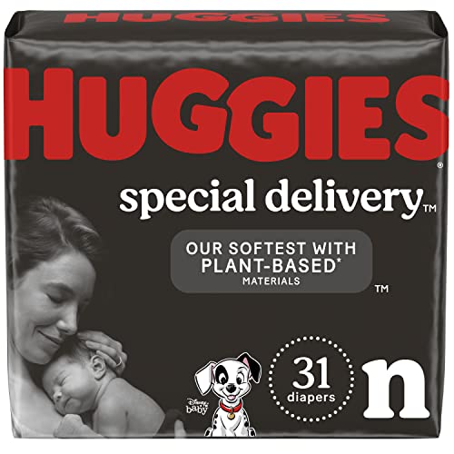 Image of Huggies Special Delivery Hypoallergenic Baby Diapers Size Newborn (up to 10 lbs), 31 Ct, Fragrance Free, Safe for Sensitive Skin
