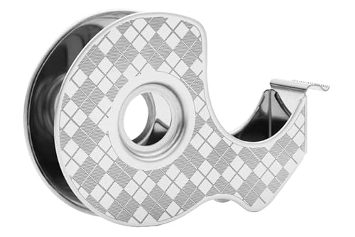 Scotch Klebebandabroller aus Edelstahl mit Scotch Magic Klebeband, 2 Rollen (19 mm x 13,9 m) - Nachfüllbarer Klebebandabroller für Schule, Zuhause und Büro