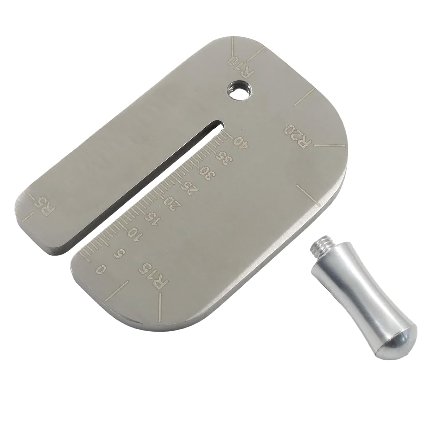 Hordion Leather Stitching Punch Aid Plate, Stainless Steel Leather Sewing Aid Tool for Craft Working Diamond Lacing Chisel Pricing Iron Mate