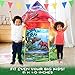 W&O Dinosaur Discovery Play Tent with Roar Button - Extraordinary Pop Up Tent for Boys & Girls - Perfect for Indoor & Outdoor Adventures