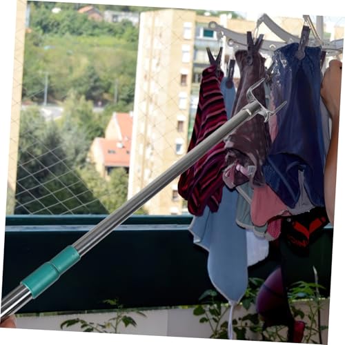 HEALSOPTHY Teleskopische Kleiderstange aus Zinklegierung Ausziehbare Wäscheleinenstütze für Trocknen von Kleidung Verstellbarer Kleiderhaken für Zuhause – Bild 7