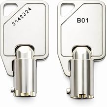 3142342 B01 Key Set Compatible with Nautilus Hyosung ATM Machine Bezel & Cassette, for MB 1000, MB 1500, NH 1800, NH 1800CE, NH 1800SE, NH 2700, NH 5000, NH 5200SE, NH 5300, Halo II Force