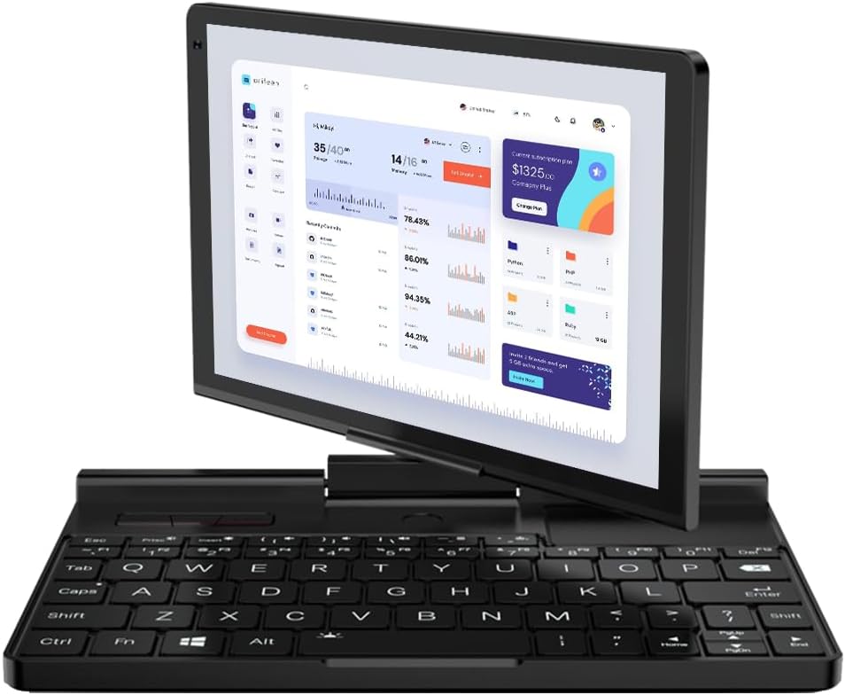 Pocket 3 Mini Laptop with Gold 7505 CPU, 16GB LPDDR4x RAM, 512GB NVMe SSD, 1920x1200p Touch Screen; Windows 11, Wi-Fi 6E, Bluetooth 5.3, Modular Handheld PC