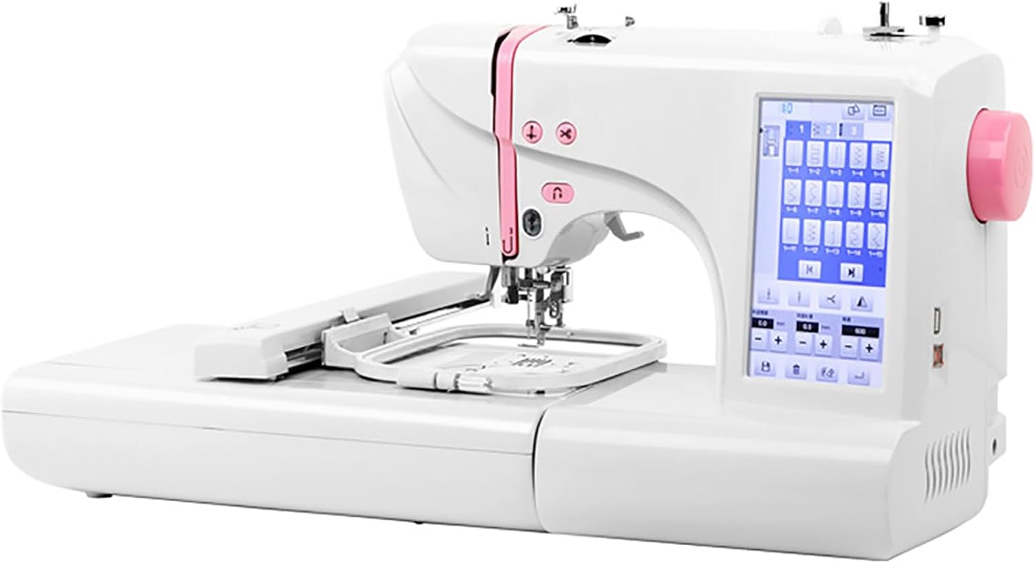 Fully Automatic Computerized Sewing and Embroidery Machine,Touch Screen for Easy Pattern Editing,Supports USB Stitch Import,162 Stitch Options for Diverse Projects