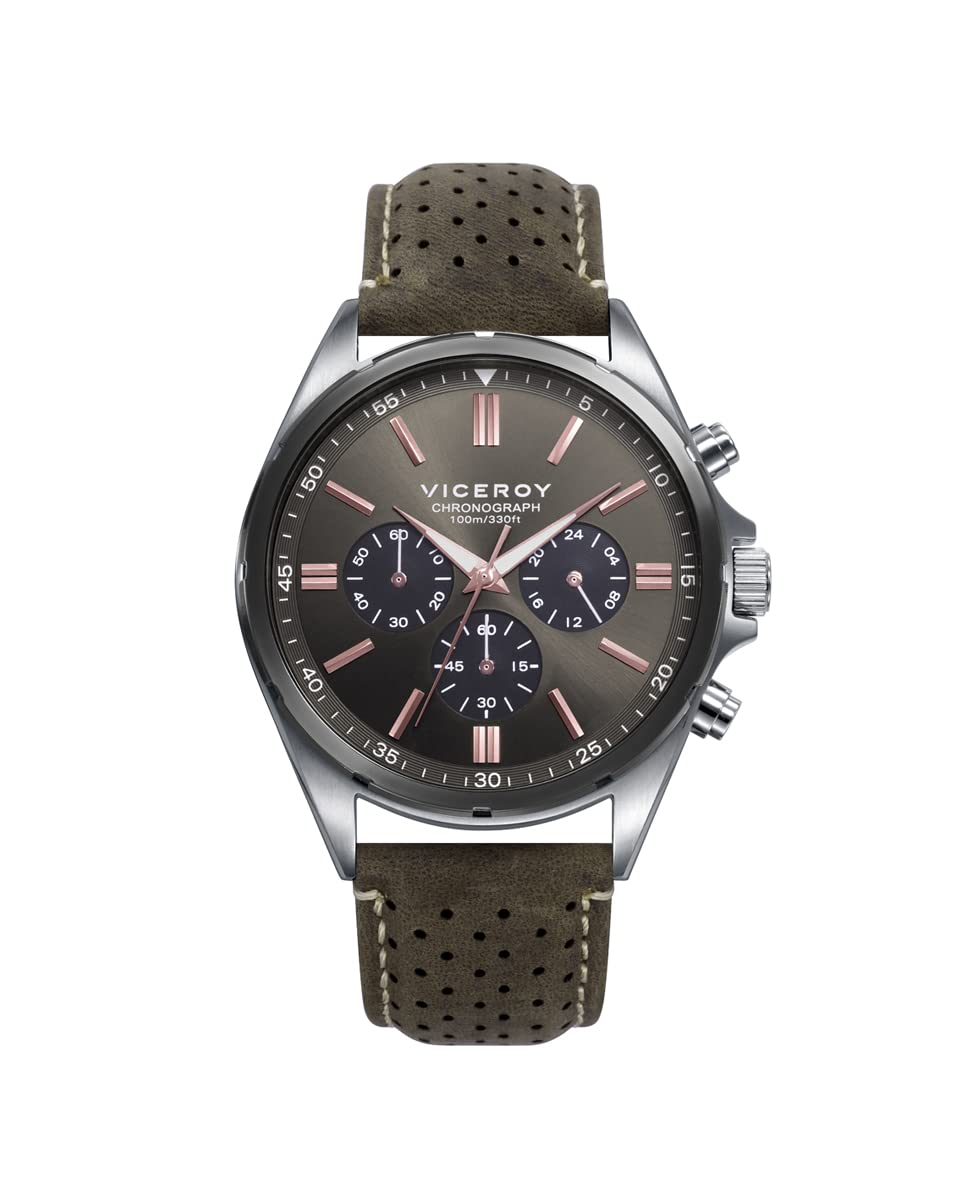 ViceroyCrono Acero IP Gris Correa Sr Va - 471297-57