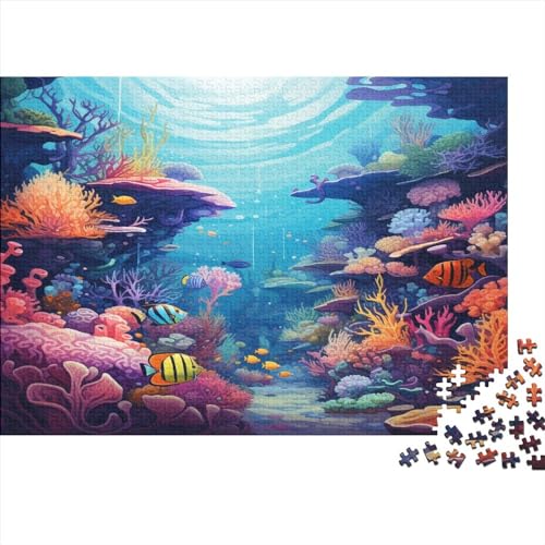 Submarine world puzzle avec votre photo en bois 1000 pièces pour adulte