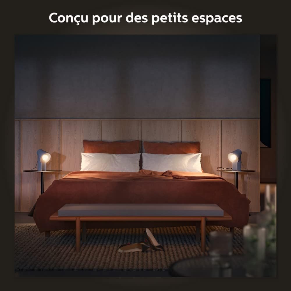 Philips Hue White Ambiance Ampoule LED connecté Pack de 3, culot GU10, 350 lumens (équivalent 50W). Compatible Bluetooth, fonctionne avec Alexa, Google Assistant et Apple HomeKit