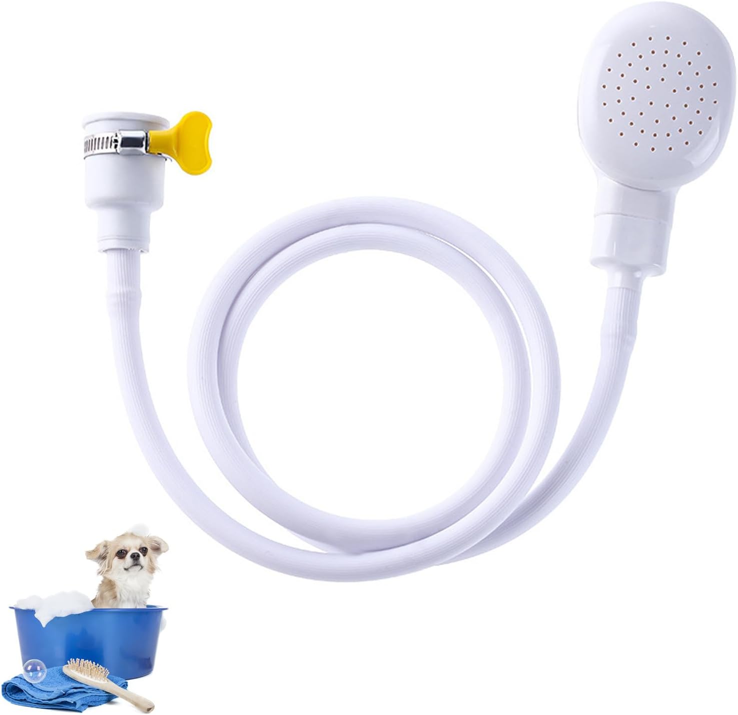 Shower Tap Attachment for Bath, Shower Hose for Bath Taps Spray, Pet