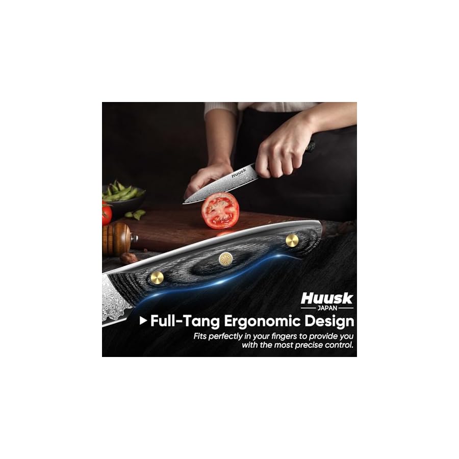 Huusk-Damascus-Chef-Knife-Set-3-PCSVG10-Santoku-Knife-setDamascus-Kitchen-Utility-Knife-set-with-Wooden-Handle-Versatile-Knife-for-Vegetable-Fruit-Meat-Birthday-Dad-Mom-Gift Huusk Damascus Chef Knife Set 3 PCS,VG10 Santoku Knife set,Damascus Kitchen Utility Knife set with Wooden Handle, Versatile Knife for Vegetable Fruit Meat, Birthday Dad Mom Gift